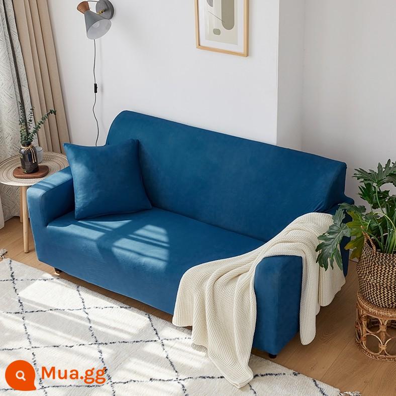 Co Giãn Đa Năng Ghế Sofa Bao Gồm Tất Cả Đa Năng Hiện Đại Tích Hợp 3 Người Khăn Bốn Mùa Bọc Vải Đệm Sofa Da - màu xanh da trời