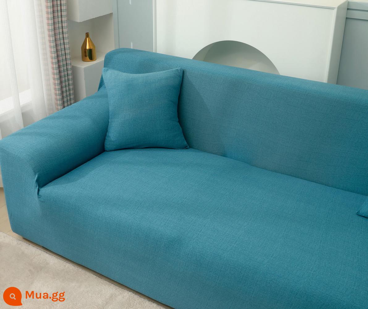 Co Giãn Đa Năng Ghế Sofa Bao Gồm Tất Cả Đa Năng Hiện Đại Tích Hợp 3 Người Khăn Bốn Mùa Bọc Vải Đệm Sofa Da - Hồ Lanh Xanh FB