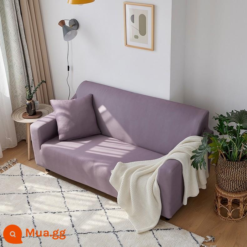 Co Giãn Đa Năng Ghế Sofa Bao Gồm Tất Cả Đa Năng Hiện Đại Tích Hợp 3 Người Khăn Bốn Mùa Bọc Vải Đệm Sofa Da - màu tím rơi