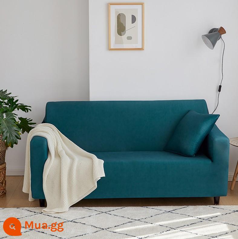 Co Giãn Đa Năng Ghế Sofa Bao Gồm Tất Cả Đa Năng Hiện Đại Tích Hợp 3 Người Khăn Bốn Mùa Bọc Vải Đệm Sofa Da - rừng xanh