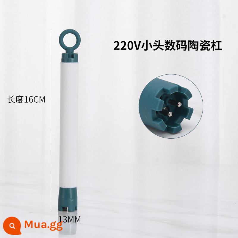 220V/24V đầu to/đầu nhỏ gốm thanh uốn gốm thanh làm tóc kỹ thuật số uốn nóng thanh uốn tóc - Số 13 220v đầu nhỏ xanh