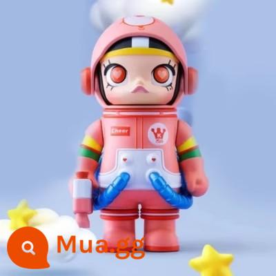 MEGA Treasure Series 100% SPACE MOLLY Anniversary Blind Box Xe mô hình POPMART Bubble Mart - Phong cách ẩn giấu—Molly Happy Bear 100%