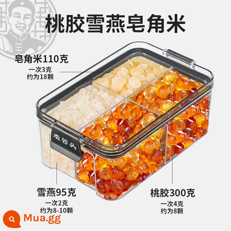 Laogutou Peach Gum Snow Swallow Saponin Gạo kết hợp Nồi kín chính hiệu Hầm tươi Vân Nam Vẽ với Súp Tremella Long nhãn - Xà Bông Đào Tuyết Nhạn Gạo