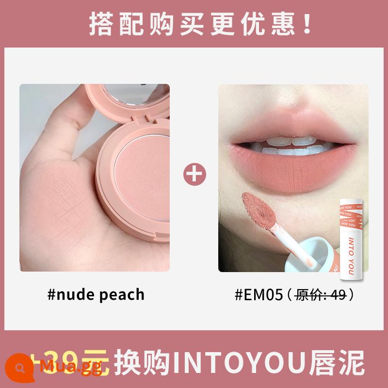 Phấn má hồng đơn sắc 3ce rosebeige đào cam nudepeach sương mù mềm mờ thành phố tự nhiên hoa cà - NUDE PEACH+INTO Lip Mud EM05 còn hàng/tặng cọ má hồng