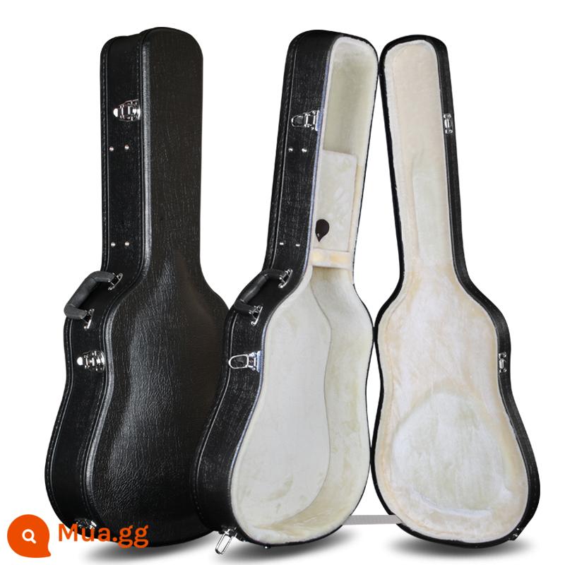 Hộp guitar bằng gỗ 40 -inch 41 -inch Hộp gỗ bị tra tấn 38 -inchch 39 -inchch Box Anti -shock Anti -fall 42 -inch - Hộp đựng đàn guitar kiểu vai nhung trắng 40/41 inch