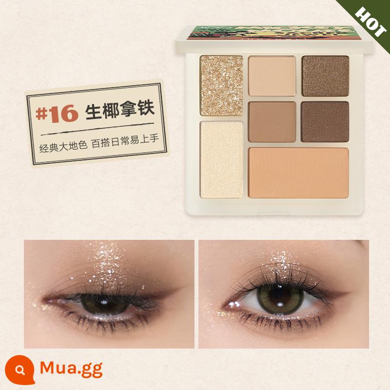 Judydoll Tangerine Disney Tangram Play Fun Eyeshadow Palette Cement Earth Color Blush Highlight Green - Disney Exclusive #16 Latte Dừa Nguyên Chất HOT