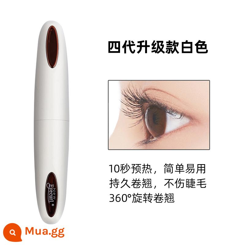 Máy uốn mi điện Doudou eyecurl uốn mi uốn mi lâu dài tạo kiểu uốn ion có thể sạc lại và di động - Trắng