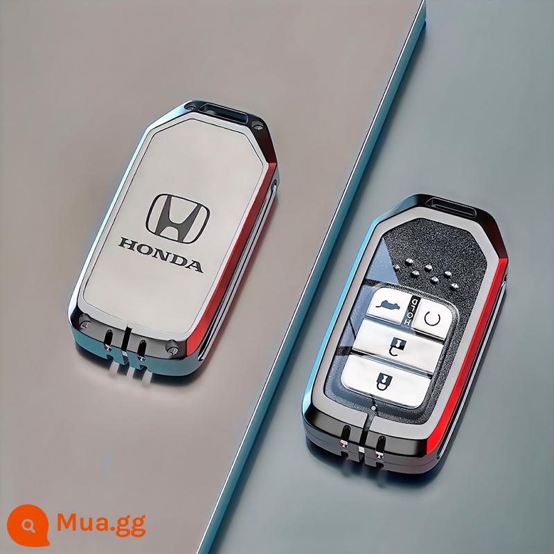 2023 mới Honda chìa khóa crv nữ binzhi nam Haoying chuyên dụng urv Hiệp định Lingpai vỏ xe khóa túi - Súng thông minh màu xám [hợp kim kẽm] vỏ đơn