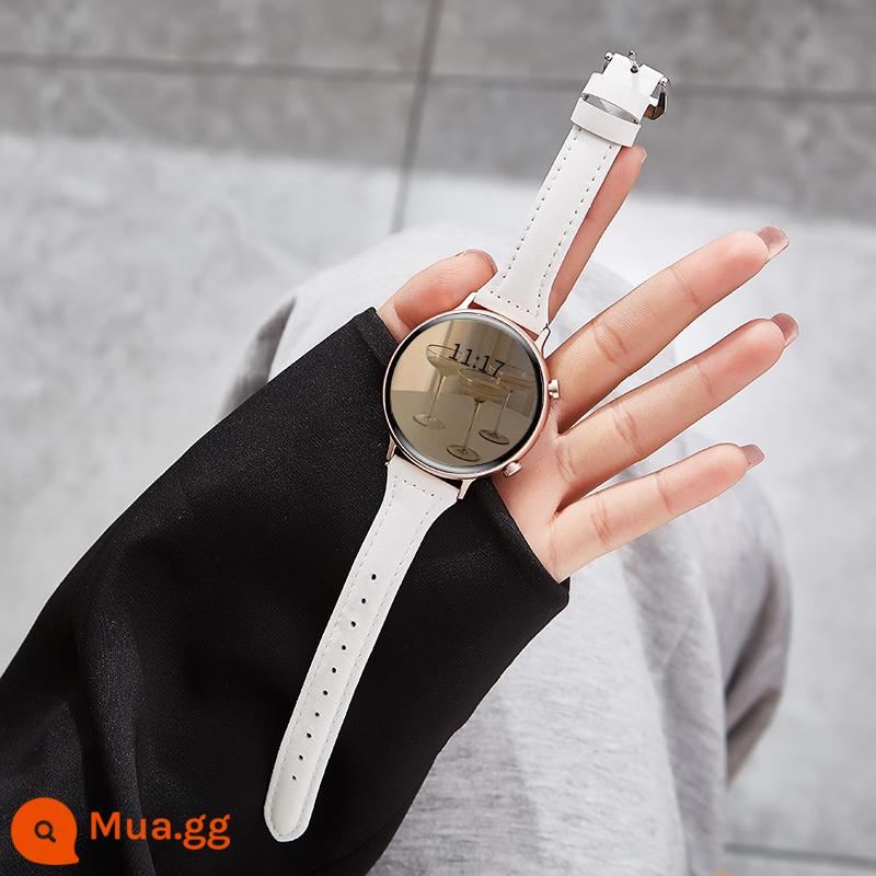 Thông minh Watch Women 2022 Bluetooth Điện thoại thanh toán W Cặp đôi thể thao phù hợp với Vivo Apple Mobile Phone - Thắt lưng trắng eo nhỏ phiên bản giới hạn