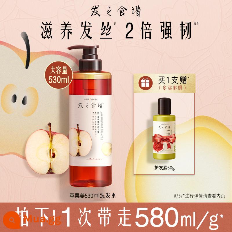 HairRecipe Công thức làm tóc Apple Ginger Fig Honey Fluffy/Oil Control/Smooth Shampoo Dầu xả - [Nuôi dưỡng chân tóc và mái tóc khỏe mạnh] Dầu gội Gừng Táo 530ml