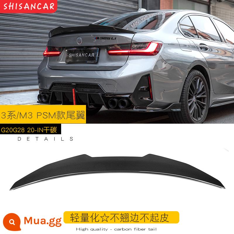 Thích hợp cho XE BMW 3 Series mới sửa đổi môi trước MP Model xẻng trước bốn ra đuôi họng môi sau 320 325li Bộ Yaoye - Cánh gió sau PSM carbon khô bóng 20-23 mẫu★ Bảo hành 5 năm