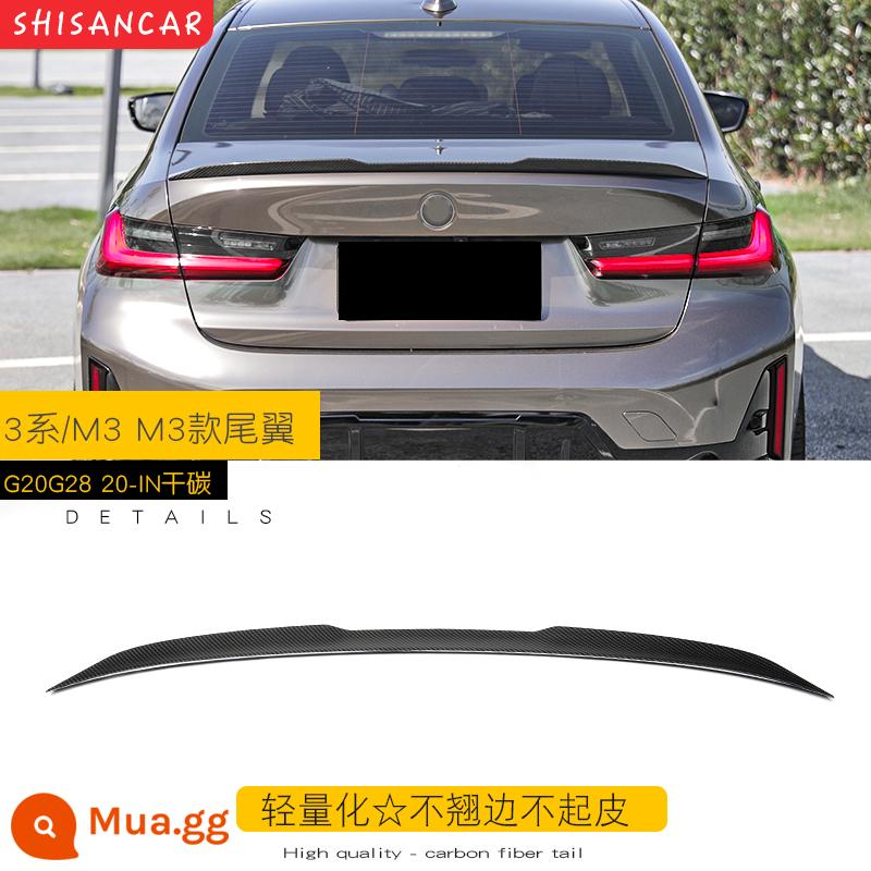 Thích hợp cho XE BMW 3 Series mới sửa đổi môi trước MP Model xẻng trước bốn ra đuôi họng môi sau 320 325li Bộ Yaoye - Cánh gió sau M3 khô bóng carbon 20-23 mẫu★ Bảo hành 5 năm