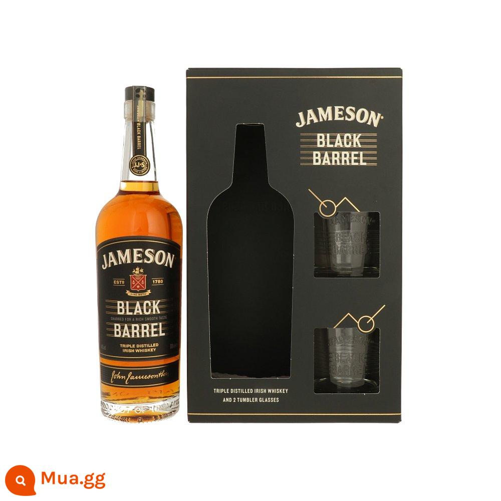 European Direct Mail Jameson Jameson Irish Whiskey 40% 350ml/700ml/1000ml Rượu - Thùng đen + 2 ly (40 độ)