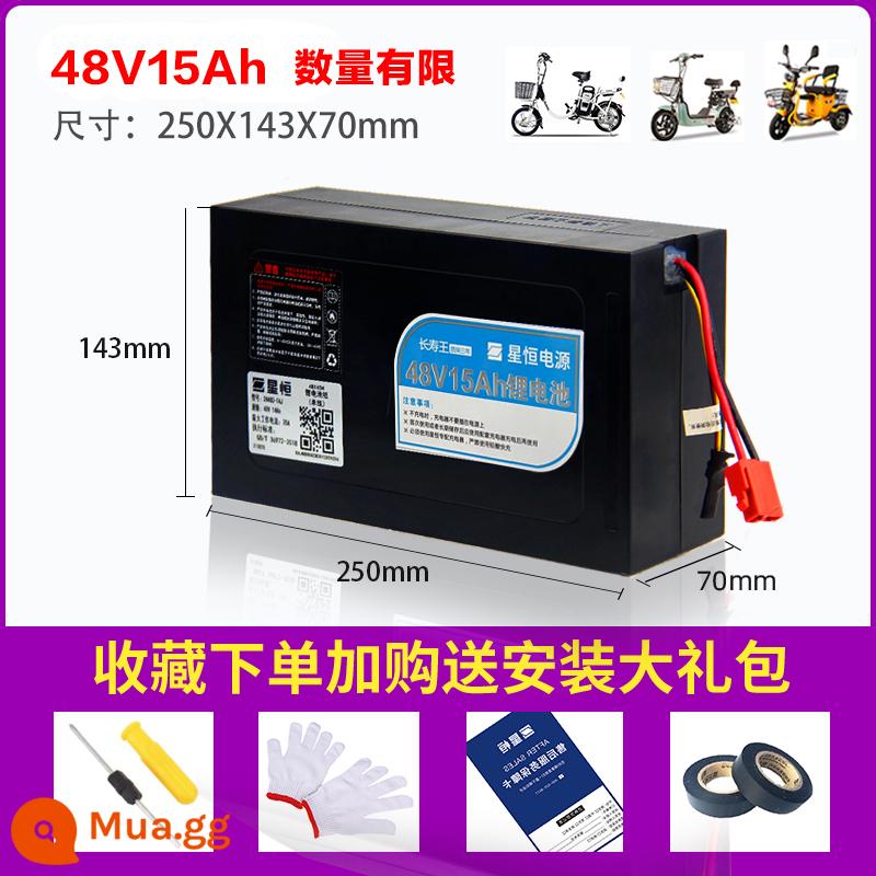 Pin Lithium Xinngheng 48v12ah15AhJ Nguồn Xanh Ngày Mới Emaya Digiant Xe Điện Pin Lithium 48V - 48V15Ah không kèm sạc