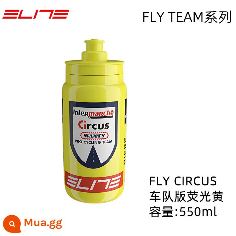 Ý ELITE Tour de France bình nước xe đạp đường xe đạp cốc nước thi đấu bình nước thể thao - FLY Circus Vàng 550ml