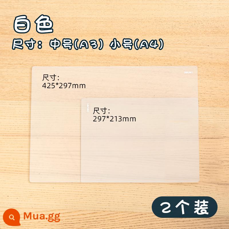 Bảng đệm mạnh mẽ dành cho học sinh lớn viết A2/A3/A4 kỳ thi tuyển sinh sau đại học bảng vẽ tranh thủ công cho trẻ em kỳ thi tuyển sinh sau đại học miếng đệm trong suốt bìa cứng bảng thư mục máy tính để bàn viết bài tập về nhà đặc biệt học sinh trung học cơ sở nhỏ - Gói Hai - Trắng - Vừa/Nhỏ