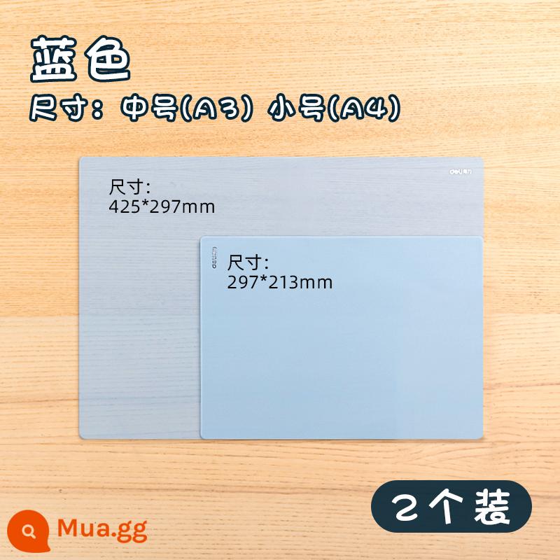 Bảng đệm mạnh mẽ dành cho học sinh lớn viết A2/A3/A4 kỳ thi tuyển sinh sau đại học bảng vẽ tranh thủ công cho trẻ em kỳ thi tuyển sinh sau đại học miếng đệm trong suốt bìa cứng bảng thư mục máy tính để bàn viết bài tập về nhà đặc biệt học sinh trung học cơ sở nhỏ - Gói Hai - Xanh - Vừa/Nhỏ