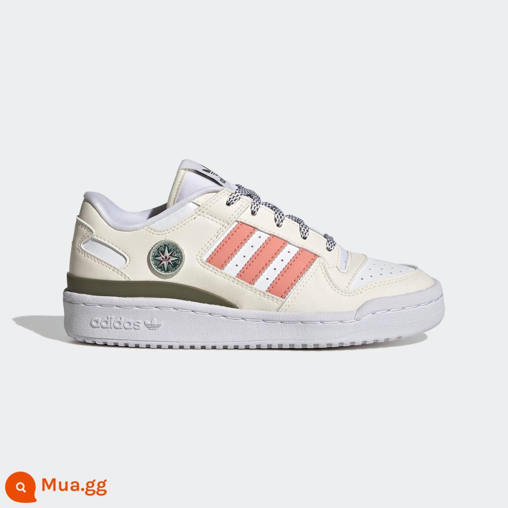 Giày thể thao cổ điển FORUM LOW CL dành cho nam và nữ mùa đông adidas adidas chính thức clover - trắng/xám nhạt/hồng