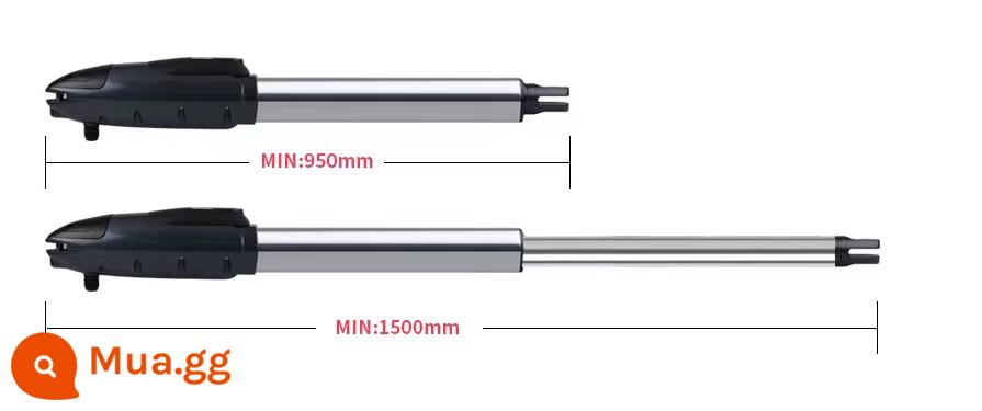 Sân che cửa máy kéo cánh tay điện điều khiển từ xa dụng cụ mở cửa tám ký tự cánh tay cong cánh tay thẳng cánh tay phẳng dụng cụ mở cửa cánh tay rocker dụng cụ mở cửa - Bộ cửa đôi có chiều dài mở rộng