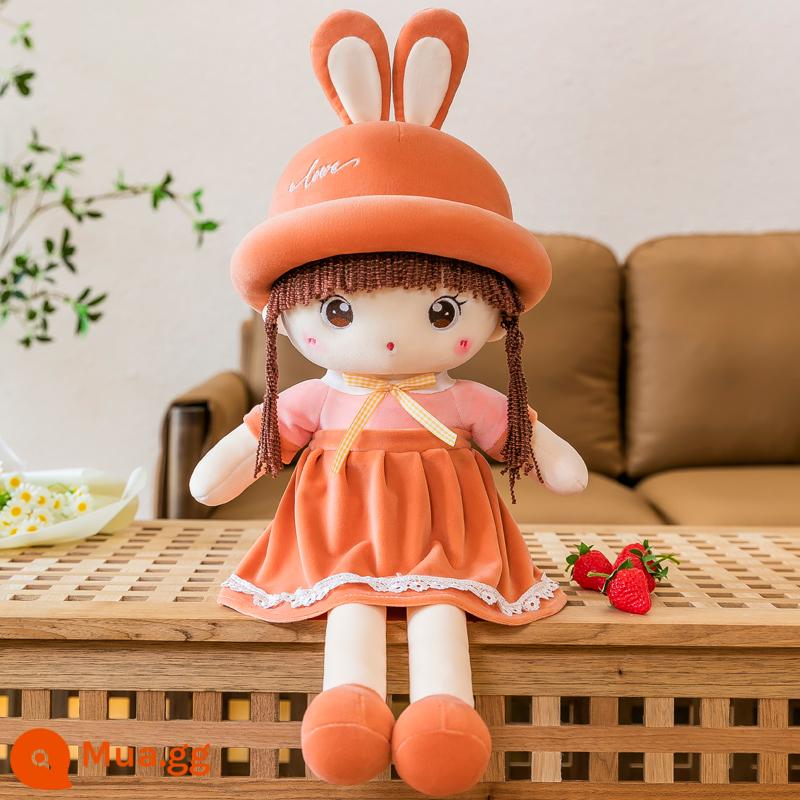 Dễ thương Rag Doll Plush Toy Mayfair Doll Doll Quà tặng sinh nhật của trẻ em Cô gái Gối ngủ Doll - Nơ đỏ mới