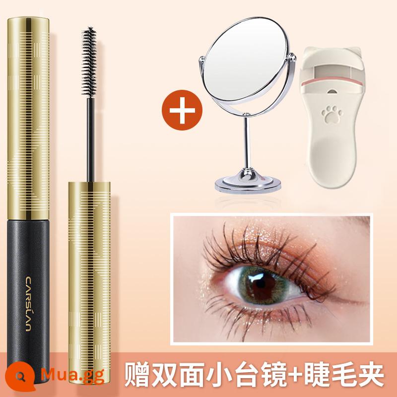 Mascara Kazilan chống thấm nước mảnh mai xoăn không lem chính hãng hàng chính hãng flagship store nữ 2022 loại lược mịn mới - Tặng kèm gương bàn nhỏ + dụng cụ uốn mi