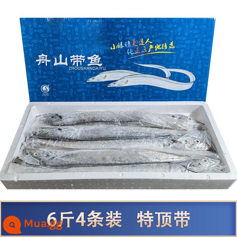 Chu San Hairtail Tặng Soái Hạm Store Tươi Đông Lạnh Cao Cấp Đêm Giao Thừa Quà Tặng 5 Tấn 10 Tấn Cả Hộp - 6 catties, 4 dây đai trên cùng đặc biệt (1,4 catties-1,6 catties/dải)