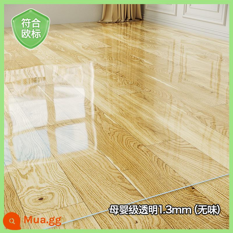 Trong Suốt Sàn Thảm Nhựa PVC Cửa Thảm Nhựa Thảm Sàn Gỗ Bảo Vệ Bộ Phim Vào Phòng Khách Hộ Gia Đình Chống Thấm Nước Thảm Trượt HV - Trong suốt và không mùi 1,3mm