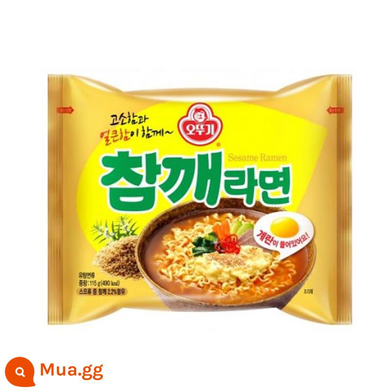 Miễn phí vận chuyển cho đơn hàng trên 5 túi nhập khẩu từ Hàn Quốc, phô mai roly-poly, kim chi, ramen ô long hải sản, mì gói sốt chiên - Ramen trứng mè