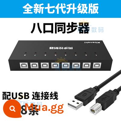 Bộ đồng bộ của Xuan 4 cổng 8 cổng 16 cổng 32 cổng Máy tính Android Bộ điều khiển đồng bộ hóa di động Apple Bộ chia sẻ chuột bàn phím KVM Bộ chia DNF Warcraft qua màn hình chia nhỏ - Bộ đồng bộ 8 cổng thế hệ thứ bảy với 8 cáp USB