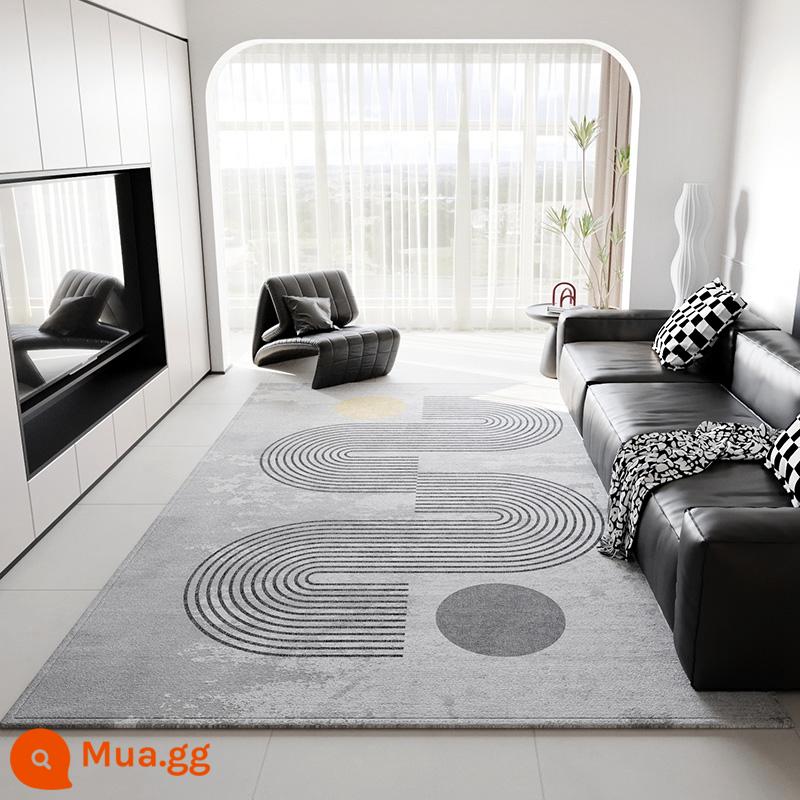 Thảm phòng khách ánh sáng sofa sang trọng bàn cà phê chăn tối giản hiện đại mới nhung cao cấp lối vào phòng ngủ thảm phòng tối giản - mặt trời và mặt trăng