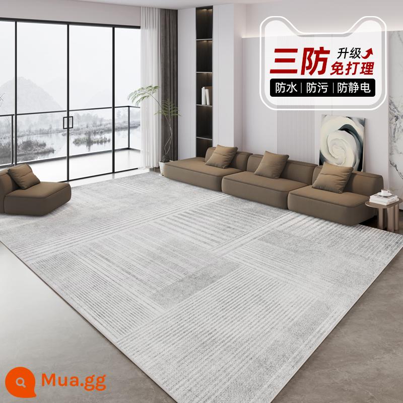 Thảm phòng khách nhẹ sang trọng sofa cao cấp sàn chống thấm nước phòng ngủ cạnh giường ngủ 2023 phong cách mới không giặt dày diện tích lớn - Shiwen-14188