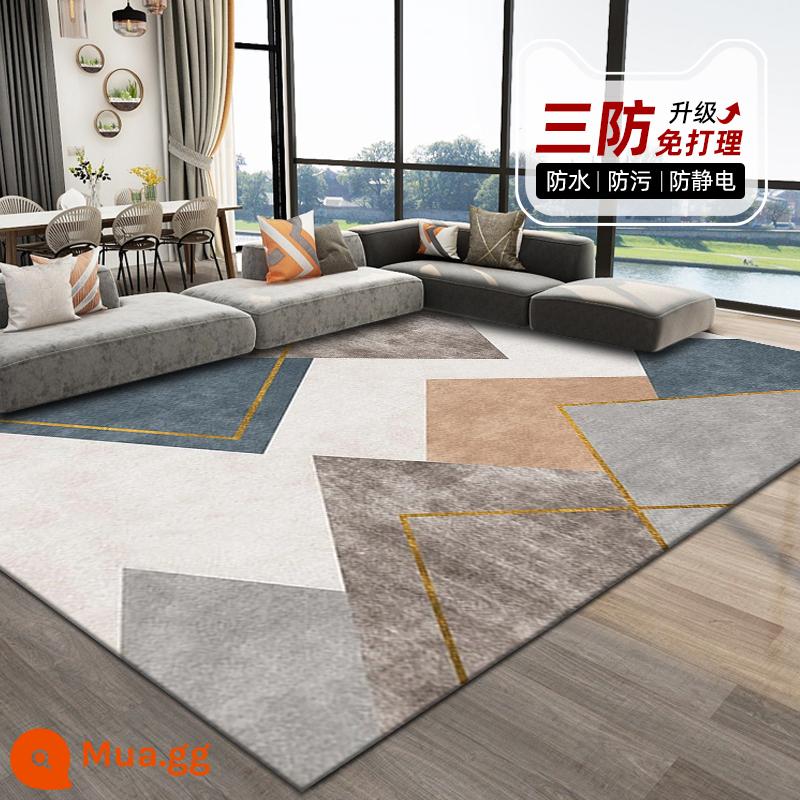 Bắc Âu Phòng Khách Thảm Bàn Trà Chăn Phòng Ngủ Sàn Nhà Giặt Sofa Đầu Giường Ánh Sáng Cao Cấp Phòng Sang Trọng thảm Cách Âm - Số đơn giản 2732