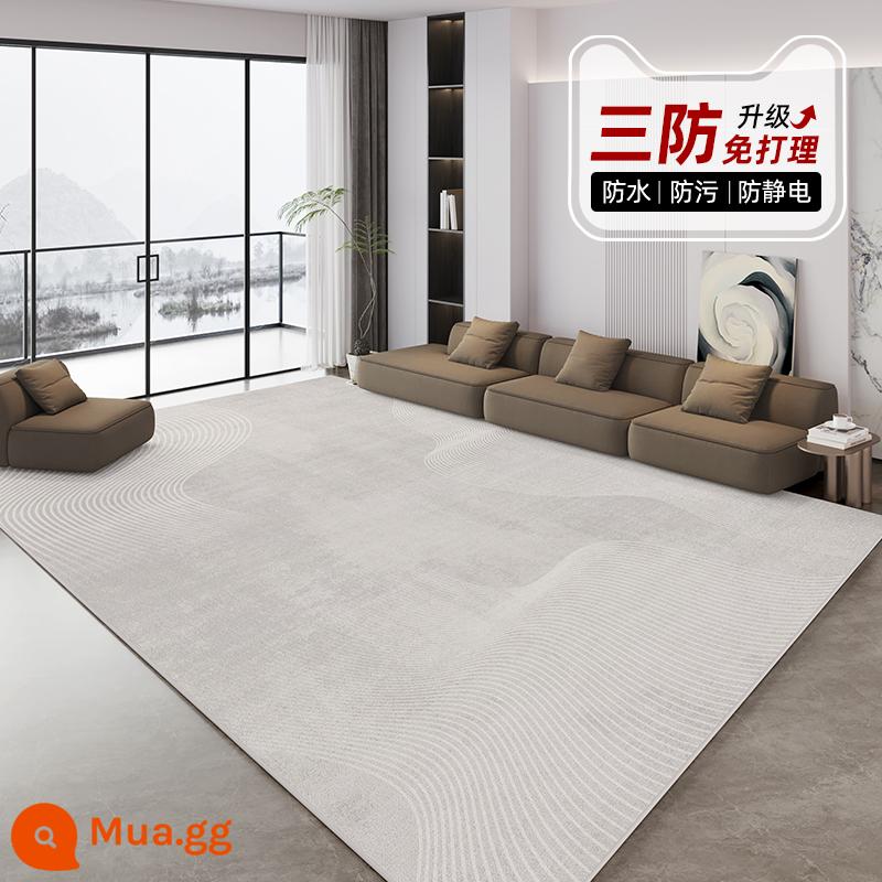 Thảm phòng khách nhẹ sang trọng sofa cao cấp sàn chống thấm nước phòng ngủ cạnh giường ngủ 2023 phong cách mới không giặt dày diện tích lớn - Shiwen-12853