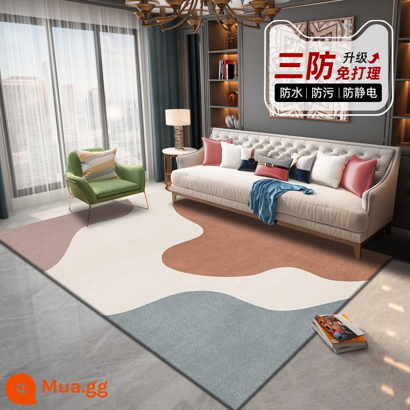 Bắc Âu Phòng Khách Thảm Bàn Trà Chăn Phòng Ngủ Sàn Nhà Giặt Sofa Đầu Giường Ánh Sáng Cao Cấp Phòng Sang Trọng thảm Cách Âm - Số đơn giản 6758