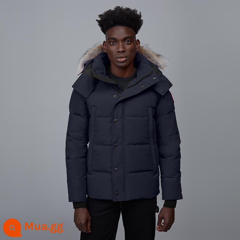 CANADA GOOSE Áo khoác parka lông ngỗng cỡ lớn Canada Goose Wyndham dành cho nam 3808M - 646 màu xanh hải quân