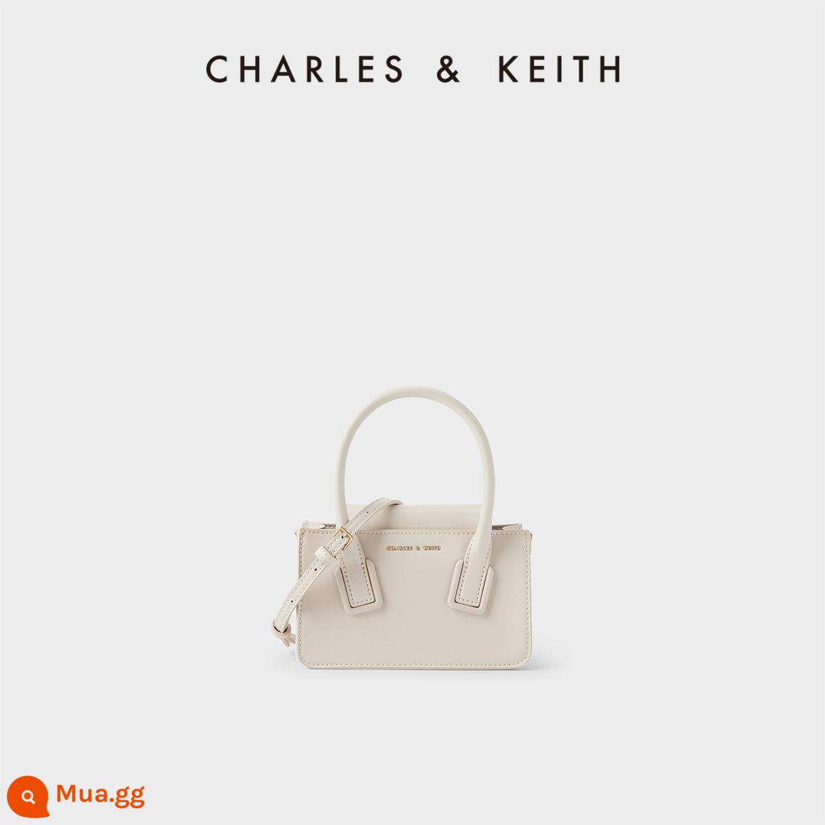 Túi phụ nữ Charles & Keith CK2-20671228 Chuỗi phụ nữ Lào thực hành túi Maggie Mito Tot Bag - Phấn hồng và phấn trắng