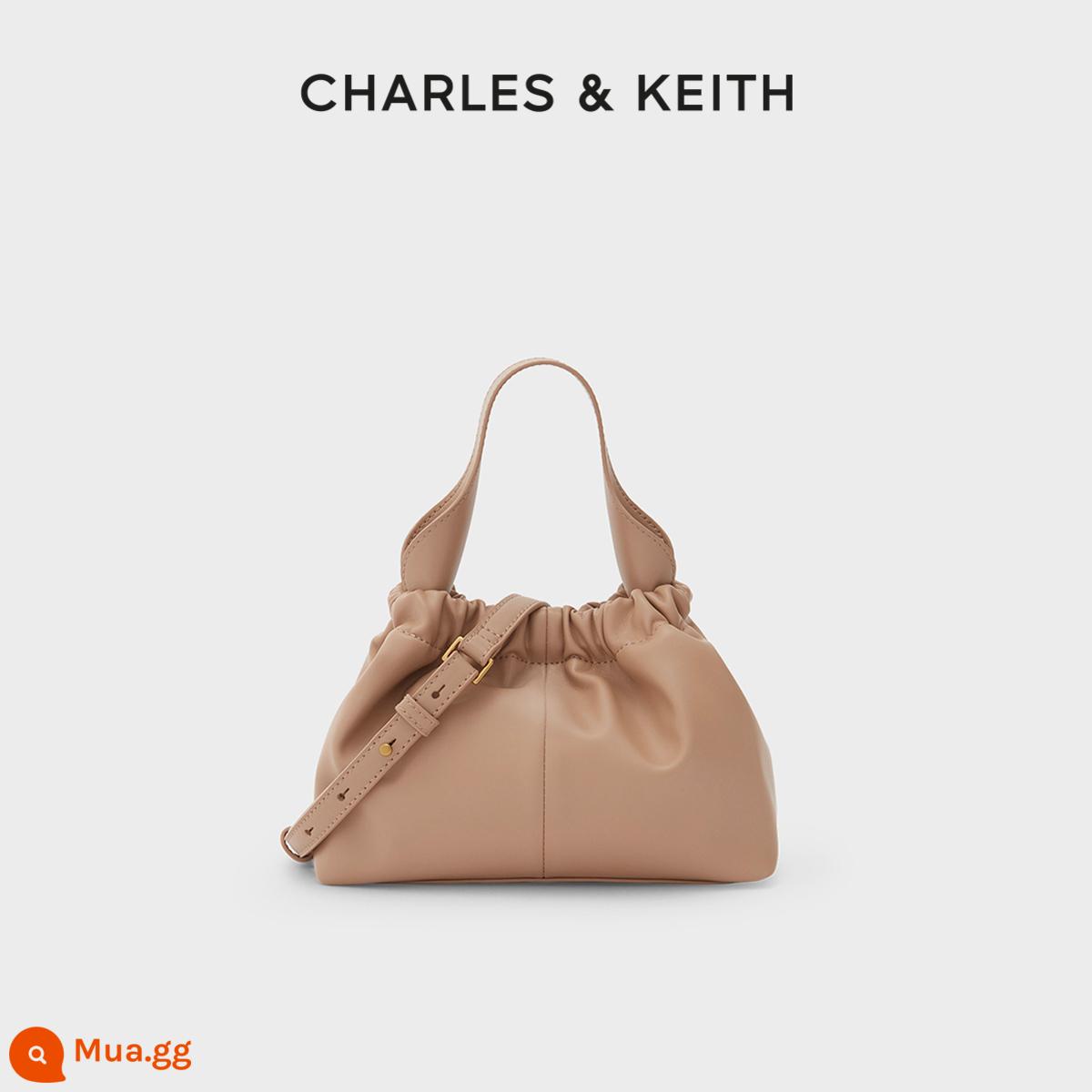 Túi xách nữ CHARLES&KEITH CK2-10151077 Túi đeo vai đám mây Messenger mềm mại xách tay Ms. - Be