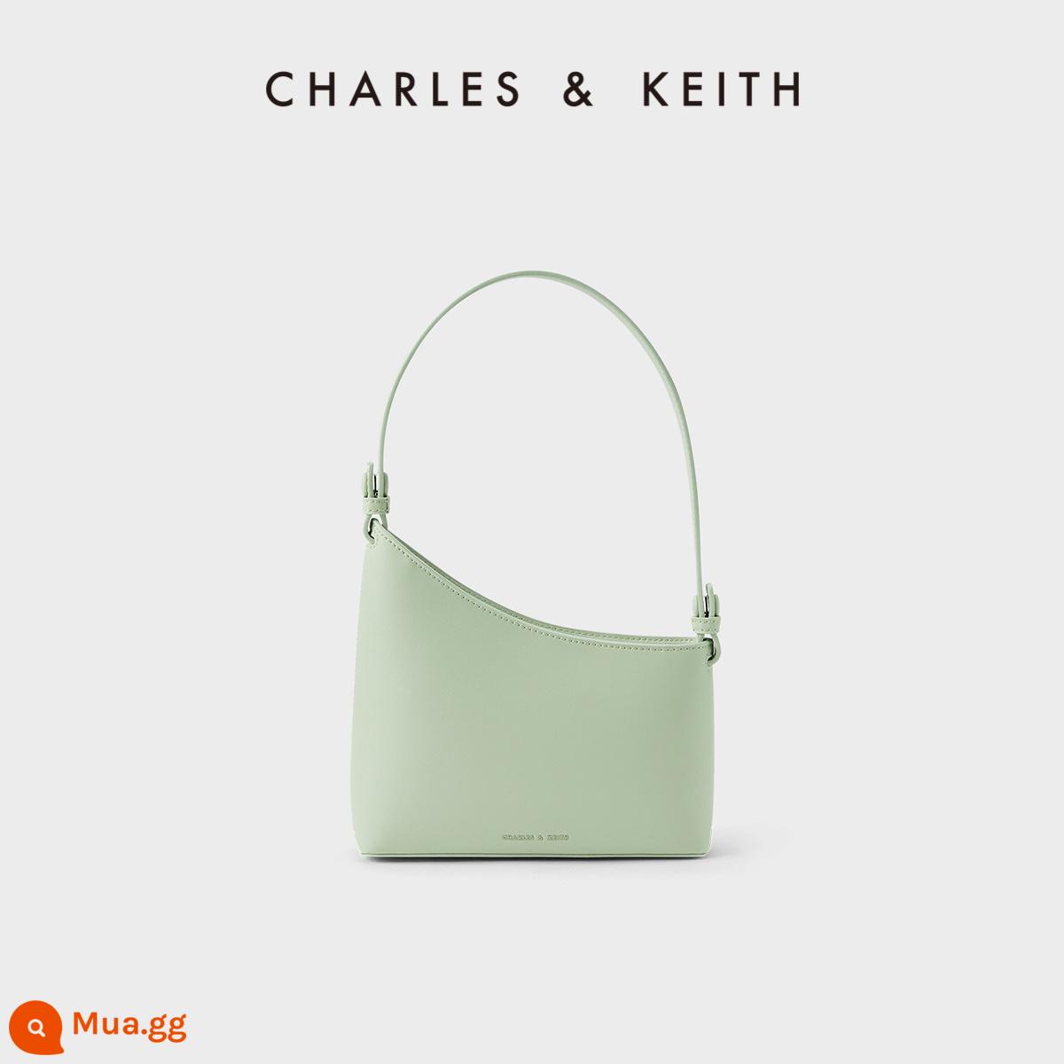 Túi xách nữ xuân hè CHARLES&KEITH CK2-50781526 Túi đeo sát nách sê-ri đuổi bắt ánh sáng - Màu xanh bạc hàMàu xanh bạc hà