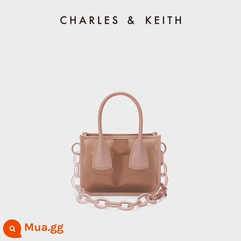 Túi xách nữ CHARLES&KEITH CK2-50781499-1 túi tote messenger jelly bag - MÀU ĐỎ màu đỏ nhạt