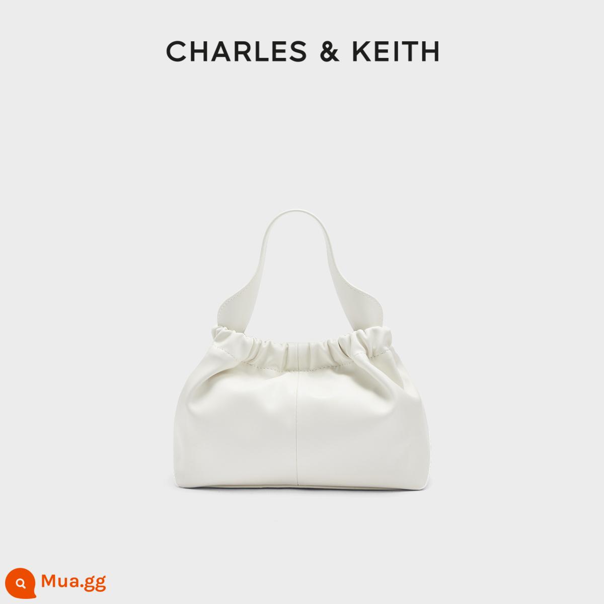 Túi xách nữ CHARLES&KEITH CK2-10151077 Túi đeo vai đám mây Messenger mềm mại xách tay Ms. - CK2-10151298 Phấn trắng hồng