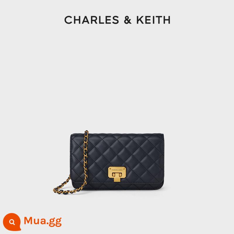 Túi xách nữ mùa xuân CHARLES&KEITH CK2-70160082-2 túi đeo chéo nữ dây chuyền hình thoi - CK2-70160093-3 Hải quân hải quân