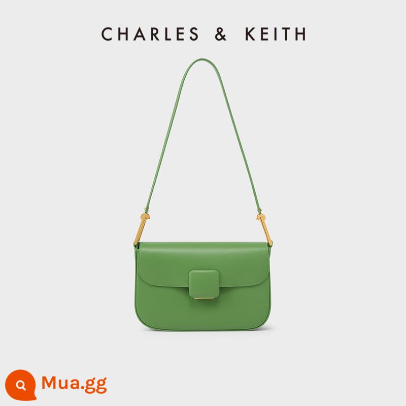 Túi nữ mùa xuân CHARLES&KEITH ngôi sao CK2-20270818 cùng túi vuông nhỏ khóa vuông KOA - màu xanh lá cây