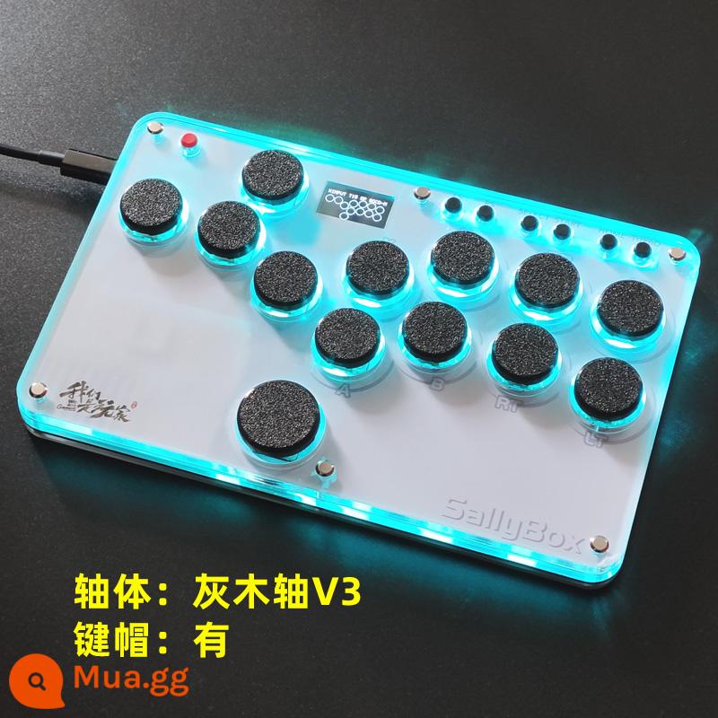 Hitbox Mini Slim Sallybox Street Fighter King of Fighters Trò chơi điện tử Bàn phím cần điều khiển chiến đấu - Với trục và keycap, bộ hoàn chỉnh sẵn sàng để chơi