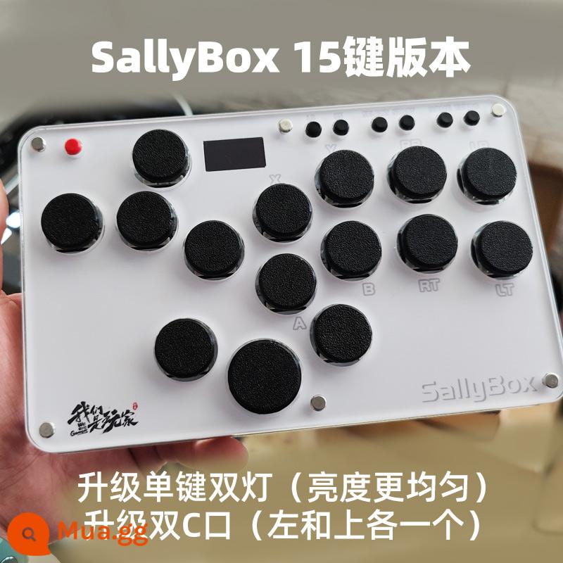 Hitbox Mini Slim Sallybox Street Fighter King of Fighters Trò chơi điện tử Bàn phím cần điều khiển chiến đấu - Bộ hoàn chỉnh 15 phím Sallybox Plus