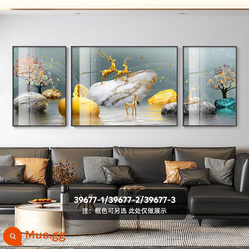 Ánh sáng hiện đại sang trọng phòng khách tranh trang trí con voi cổ điển treo tranh cao cấp ghế sofa phòng khách nền tường bức tranh tường có ý nghĩa tốt - Sự may mắn và hạnh phúc trọn vẹn