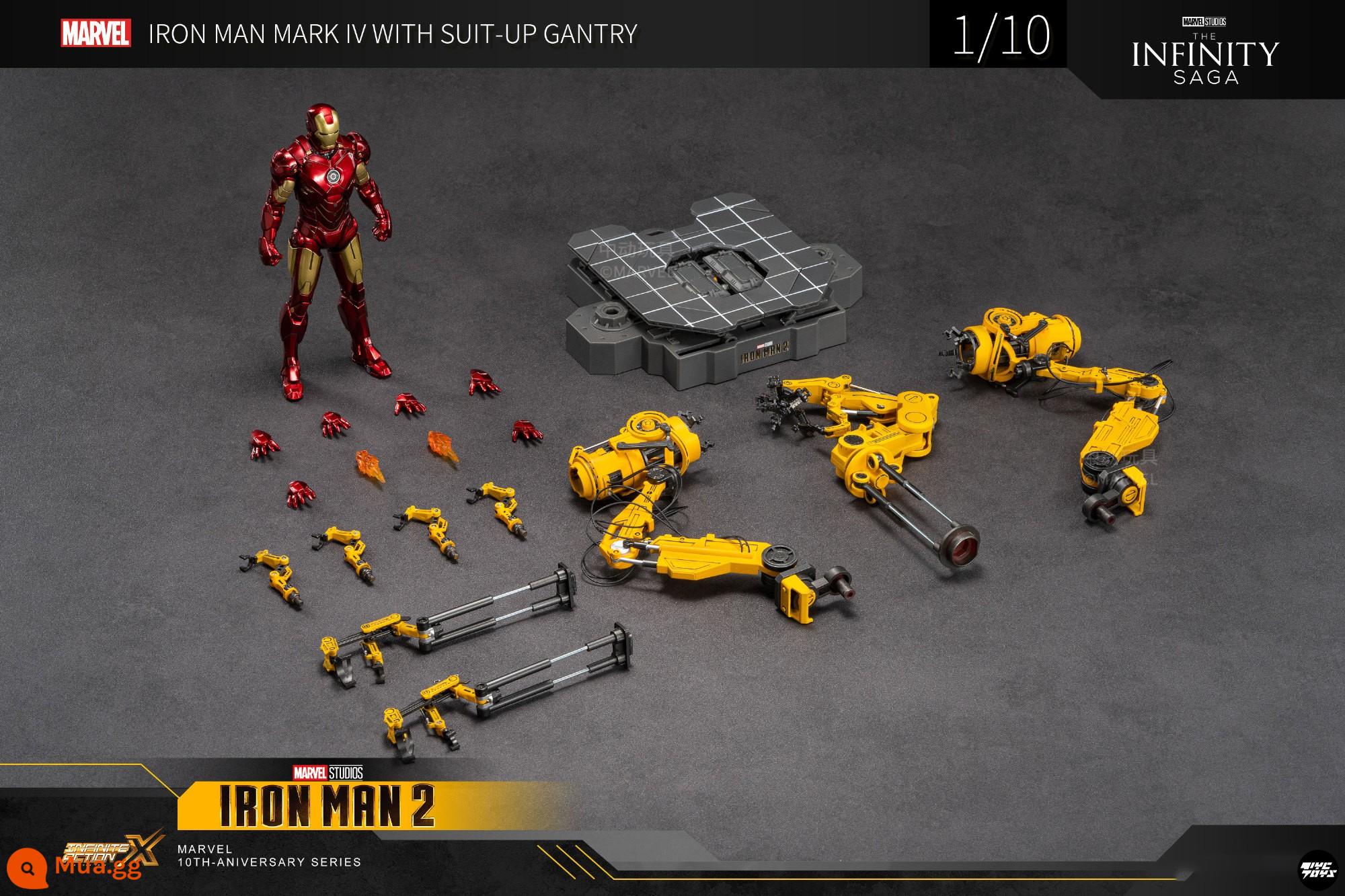 【TYCTOYS】Sắp ra mắt Bộ đồ chơi phá hủy áo giáp Iron Man 2 MK4 Marvel Avengers Movable - 1918 Hàng mới còn hàng (SF Express miễn phí vận chuyển)