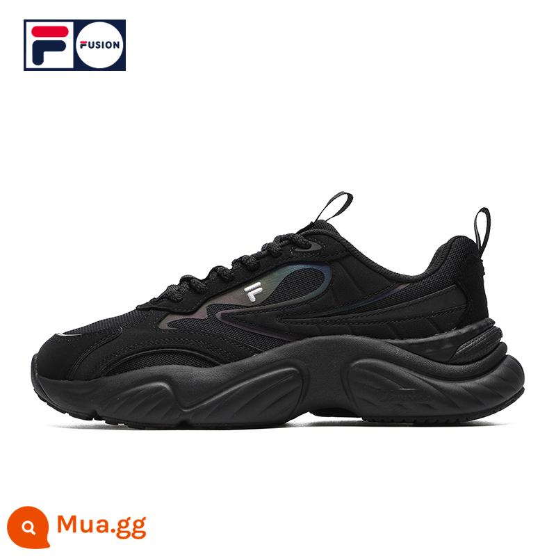 FILA FUSION Thương hiệu thủy triều Fila mùa đông 2022 giày nữ cũ giày thể thao hợp thời trang giày ốc xà cừ - Đen/Bạc-BS