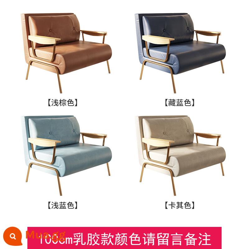 Shenya Sofa Giường Có Thể Gập Kép Đơn Đôi Căn Hộ Nhỏ Ban Công Phòng Khách Nghiên Cứu Bắc Âu Sofa Ghế Lười - Vải kỹ thuật mủ cao su mẫu 100cm