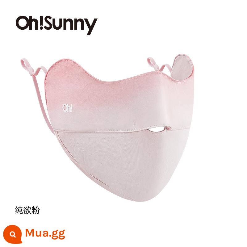 Khẩu trang chống nắng ohsunny thoáng khí góc mắt chống tia UV khẩu trang nữ che nắng thoáng khí mặt nhỏ - Phấn má hồng dạng Pure Desire Powder