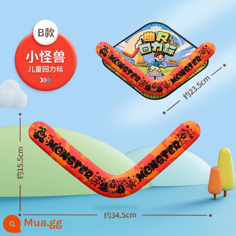 Đĩa bay boomerang trẻ em ném đĩa mềm boomerang kéo lại tiêu chuẩn chuyên nghiệp boomerang đồ chơi thể thao ngoài trời bé trai - [Thiết kế ban đầu] ⭐ Little Monster-Boomerang [Chất liệu EVA phần mềm]